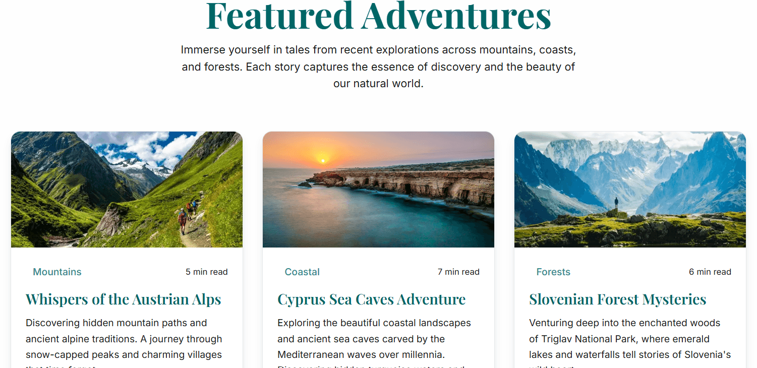 Featured Adventures